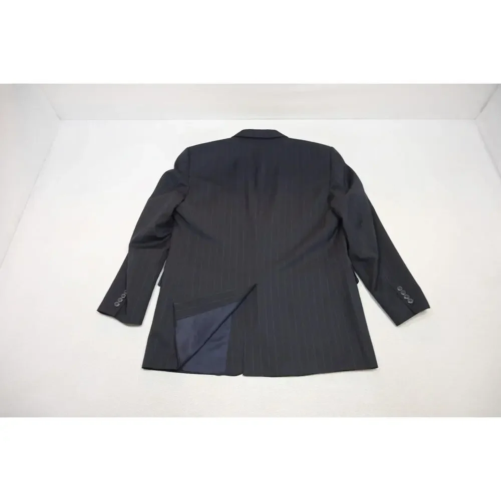 Jos A‎ Bank 100% Wool Striped 2 Piece Suit Pants Jacket Mens Sz 38 x 32 44 L